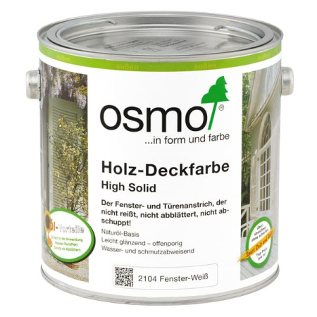 Osmo Holz-Deckfarbe Белая краска для окон и дверей
