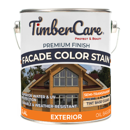 Timber Care Fasade Color Stain Суперстойкое полупрозрачное покрытие для наружных деревянных поверхностей